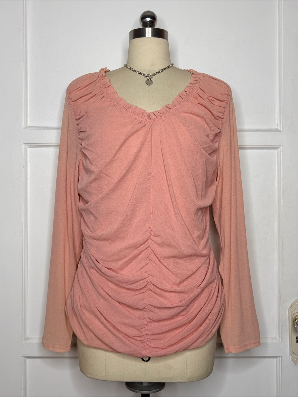 Valencia pink mesh top